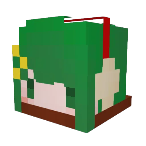 martylaww Minecraft avatar head, 3D render