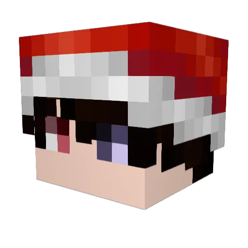 martylen Minecraft avatar head, 3D render