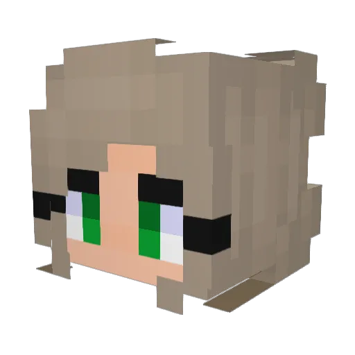 martyna_pkp Minecraft avatar head, 3D render