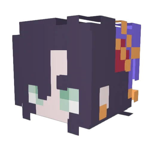 martyrcomplex Minecraft avatar head, 3D render