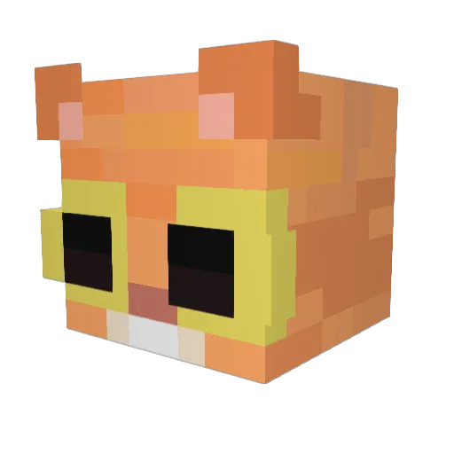 martysiaaaaa Minecraft avatar head, 3D render