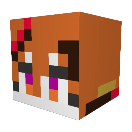 maru_99 Minecraft avatar head, 3D render