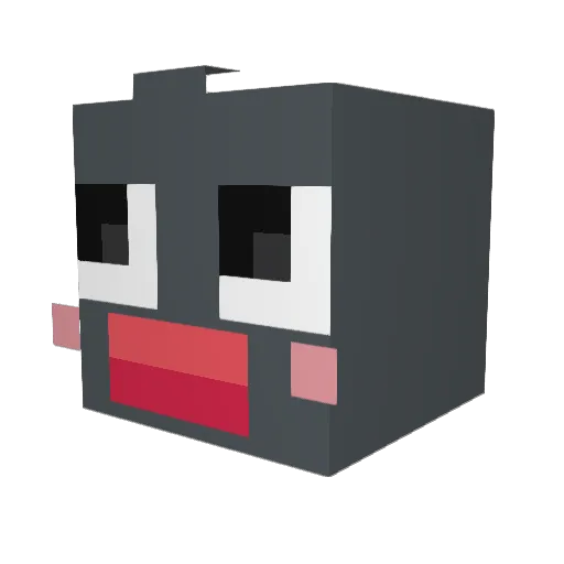 maru_X_X Minecraft avatar head, 3D render