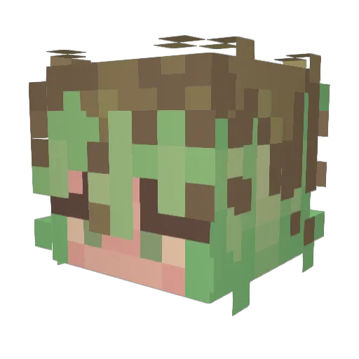 marucca Minecraft avatar head, 3D render