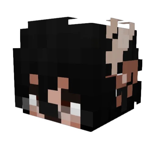 marudeer Minecraft avatar head, 3D render