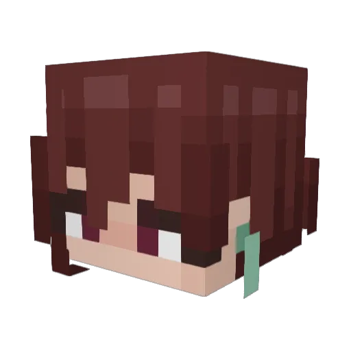 marudono Minecraft avatar head, 3D render
