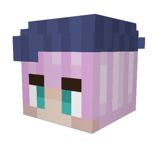 marukii_ Minecraft avatar head, 3D render