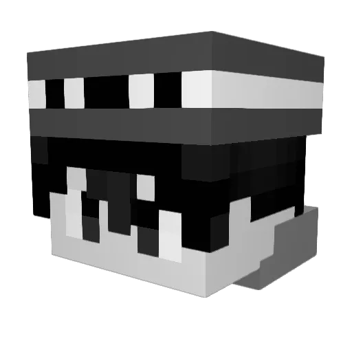 marukinosub Minecraft avatar head, 3D render