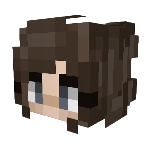 marum0n Minecraft avatar head, 3D render
