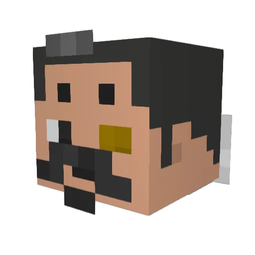 marunako Minecraft avatar head, 3D render