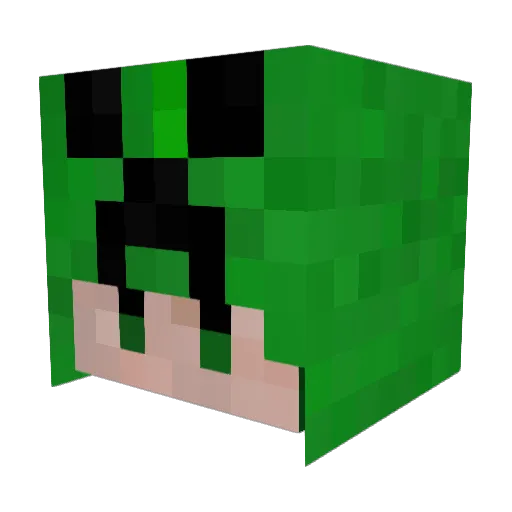 marunoa Minecraft avatar head, 3D render