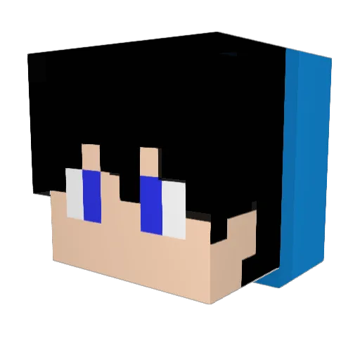 maruo1010 Minecraft avatar head, 3D render