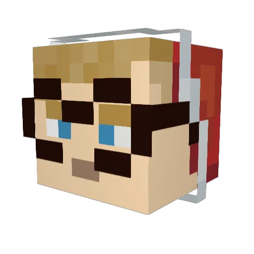 marurikisuli Minecraft avatar head, 3D render