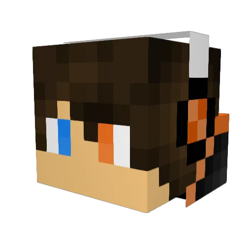 marv10 Minecraft avatar head, 3D render