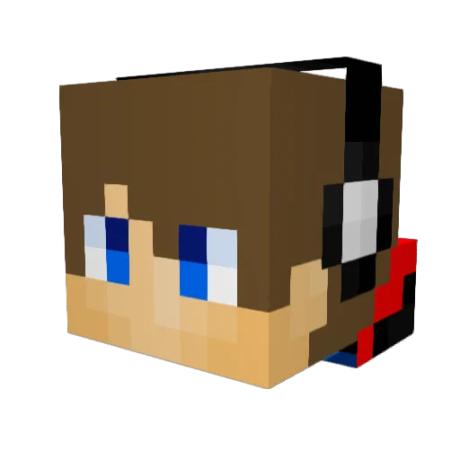 marvelkisdsab Minecraft avatar head, 3D render