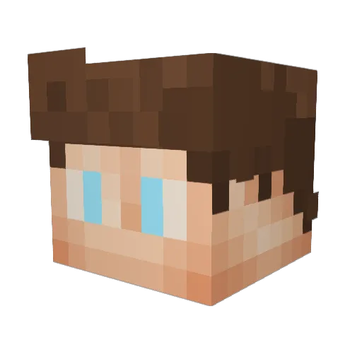 marvhuel Minecraft avatar head, 3D render