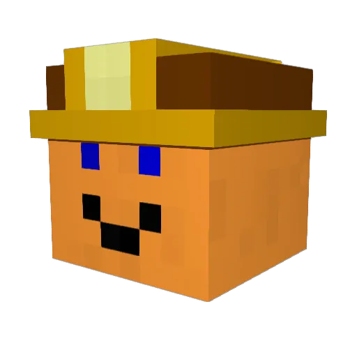 marvinight Minecraft avatar head, 3D render