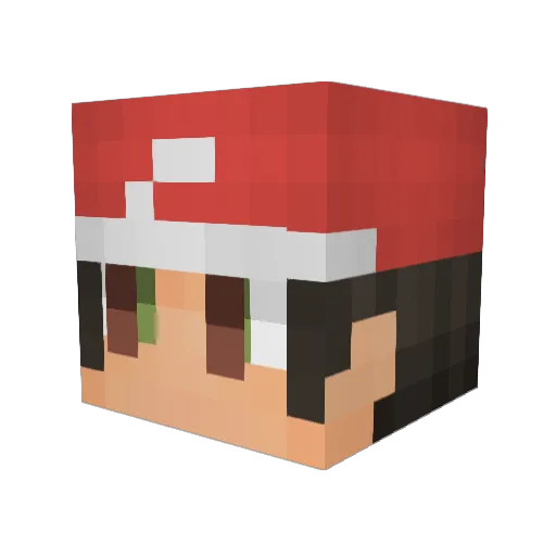 marvinsroom Minecraft avatar head, 3D render