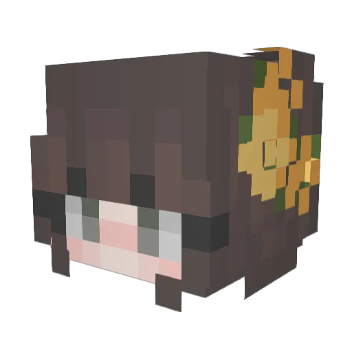 marvlix Minecraft avatar head, 3D render