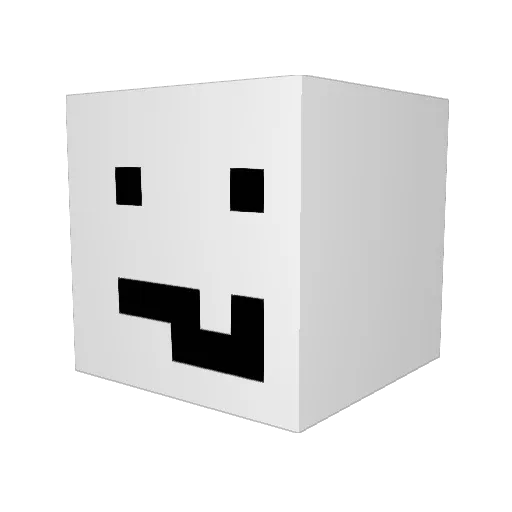 marvq Minecraft avatar head, 3D render