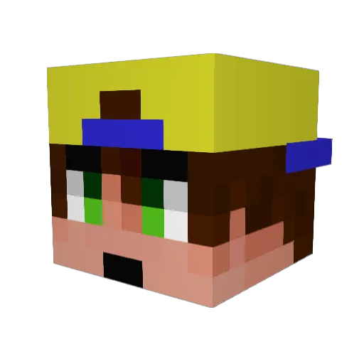 marxmineman Minecraft avatar head, 3D render