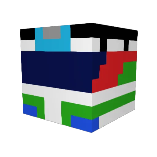 mary2463 Minecraft avatar head, 3D render