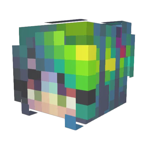 marya018 Minecraft avatar head, 3D render