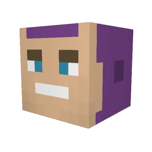 marygraceee Minecraft avatar head, 3D render