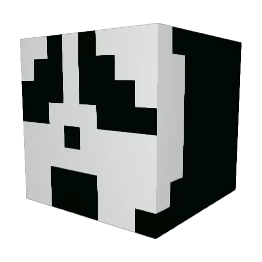 marykae Minecraft avatar head, 3D render