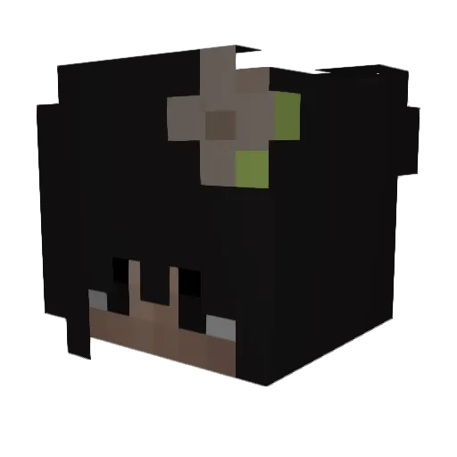 marymuni Minecraft avatar head, 3D render