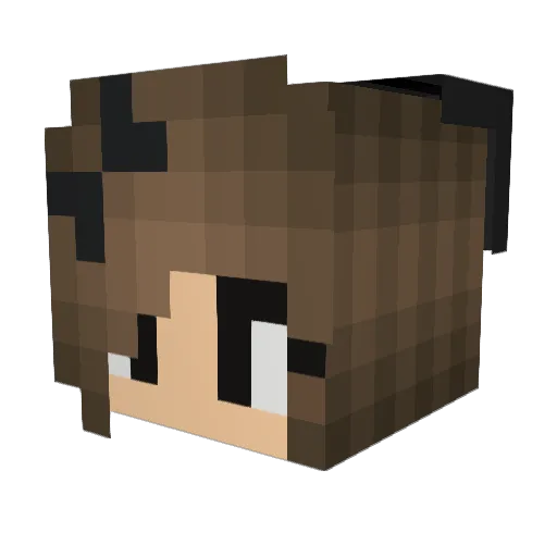 maryspielt Minecraft avatar head, 3D render