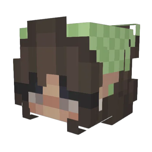 marysyaa Minecraft avatar head, 3D render