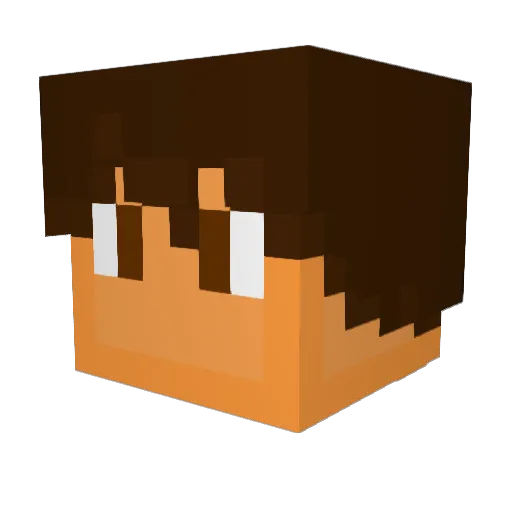 marzseb Minecraft avatar head, 3D render