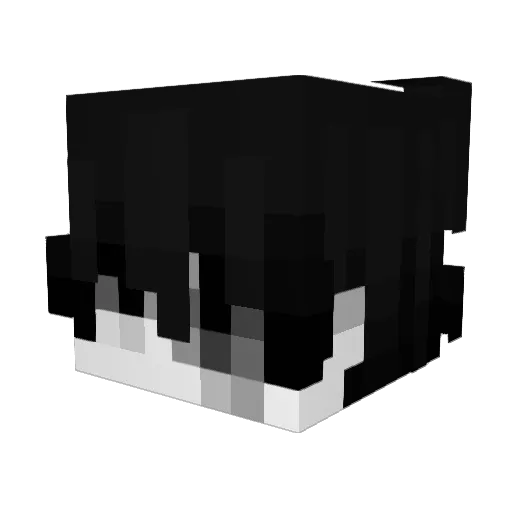 mas0chistu Minecraft avatar head, 3D render