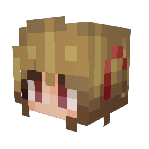 masaaki34 Minecraft avatar head, 3D render