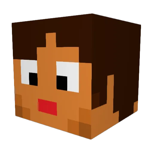 masaaki_y Minecraft avatar head, 3D render
