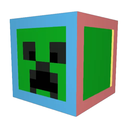 masakinaka Minecraft avatar head, 3D render