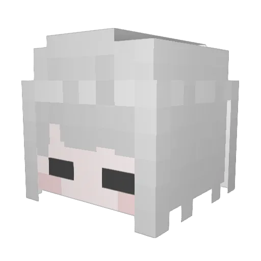 masalsa Minecraft avatar head, 3D render