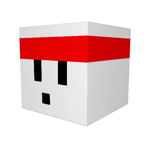 masar08 Minecraft avatar head, 3D render