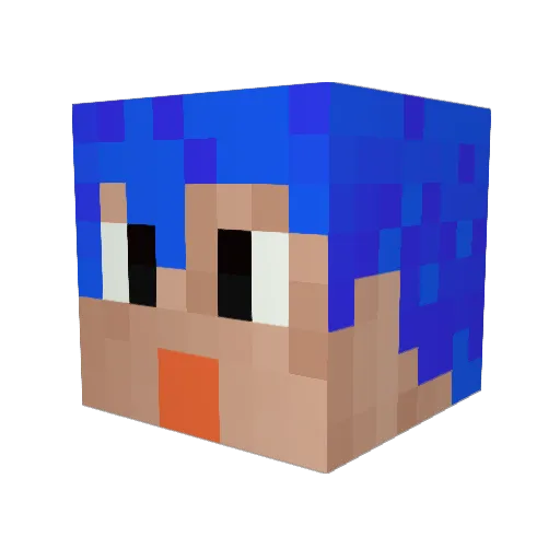 masarukunn Minecraft avatar head, 3D render