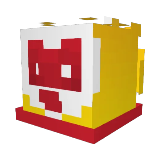 masashiro Minecraft avatar head, 3D render