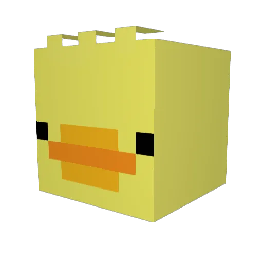 masato555 Minecraft avatar head, 3D render