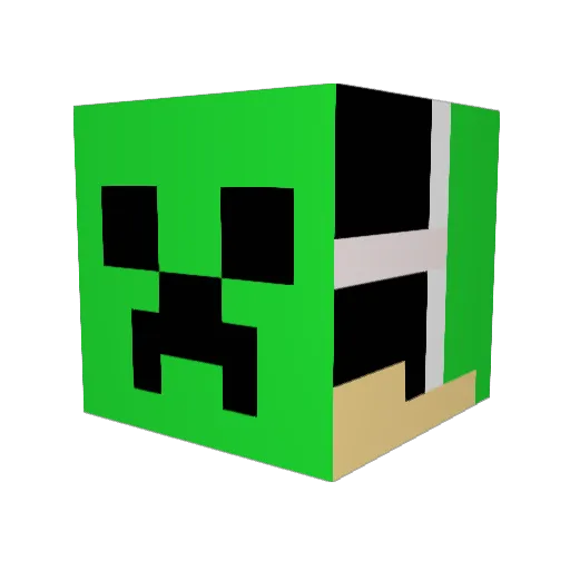 masaton0629 Minecraft avatar head, 3D render