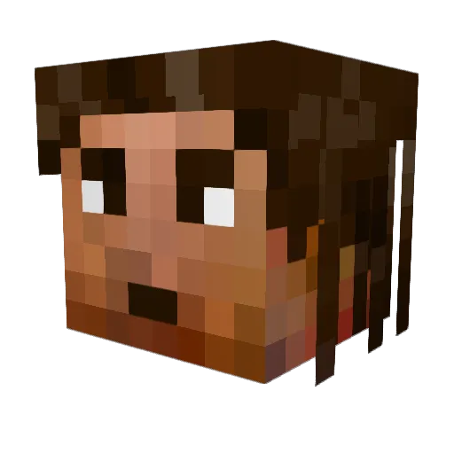 mascli2000 Minecraft avatar head, 3D render