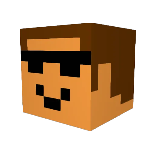 masgamingtv Minecraft avatar head, 3D render