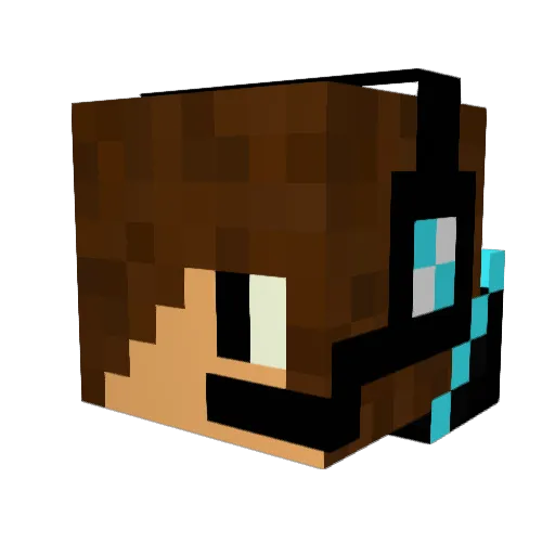 mashari09 Minecraft avatar head, 3D render