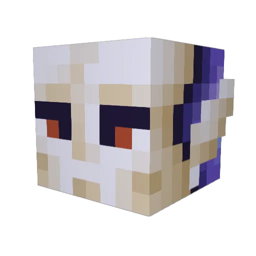 mashedcactus Minecraft avatar head, 3D render