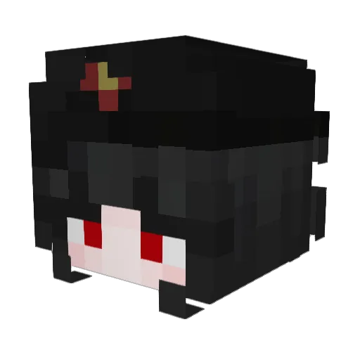 mashiOpe Minecraft avatar head, 3D render