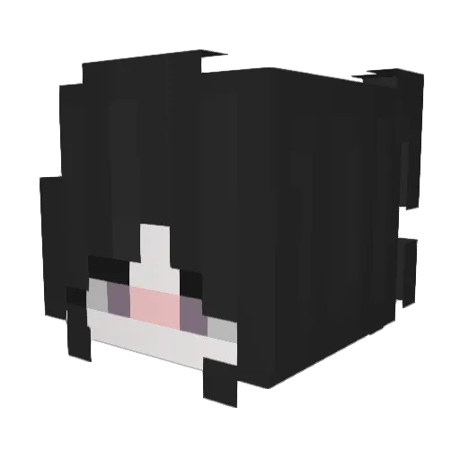 mashidza Minecraft avatar head, 3D render