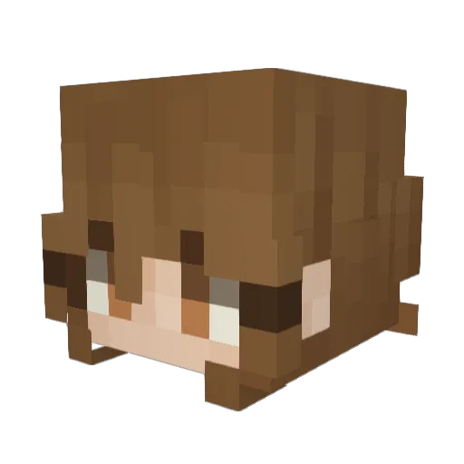 mashigoat Minecraft avatar head, 3D render